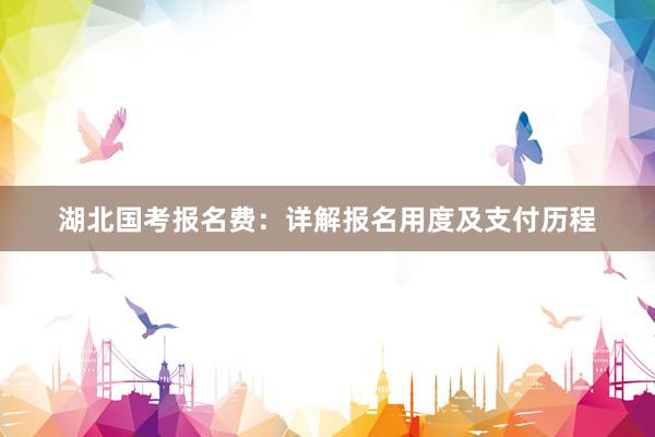 湖北国考报名费：详解报名用度及支付历程